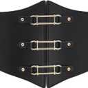 Stylish Corset Belt Metal O-Ring Waistband Heart-Ring Waistband (XL)