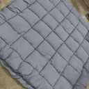 Japanese Floor Mattress Foldable & Portable Roll Up Futon Mattress 3" Grey Tatami Mat for Adult and Kids，Shredded Memory Foam Filled with Straps Sleeping Pad Suitable for Camping，72"x 72" King Size