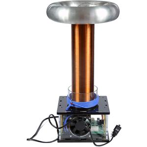 Bluetooth High-Power Music Tesla Coil Touchable Artificial Lightning Spark Gap Arc Generator Plasma Loudspeaker Desktop Electric Power Toy Wireless Transmission Model Science Teaching, 12 * 18 * 40 Cm