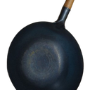 Steel flat bottom wok
