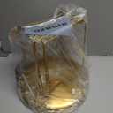 GRETJOB 12 Pcs Pizza Pan Riser Stand Set, 4 Metal Pizza Table Stands + 4 Nonstick Pizza Pans + 4 Pie Servers, Gold Pizza Rack & Tray for Baking, Dessert, Cheese, Party, and Restaurant Use (Gold)