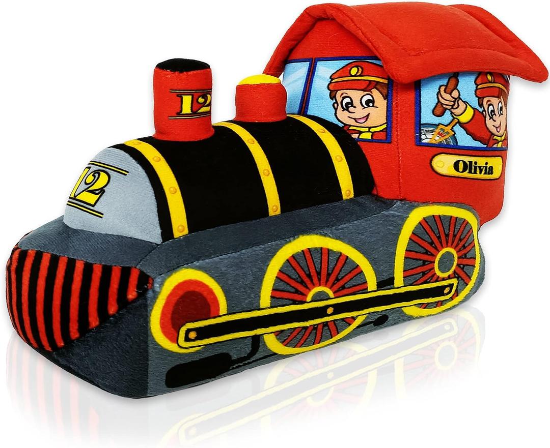 ArtCreativity 11 Inch Cozy Plush Train for Kids, Soft and Cuddly Train Pillow Toy, Cute Nursery Décor, Carnival Prize, Boys, Girls, Newborn, Infant, Toddler