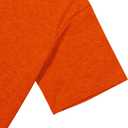 Thanksgiving Shirts for Women Thankful Letter Print Shirts Casual Pumpkin Color Fall Basic Tee (XL)