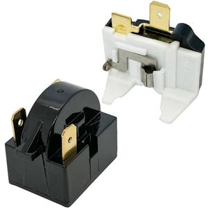 QP2-4.7/ QP2-4R7 4.7Ohm Refrigerator 3 Pin PTC Start/Starter Relay w/Refrigerator Overload Protector Replacement Parts Compatible with Whirlpool, Vissani, Kenmore, Koldfront Mini Fridges and Coolers