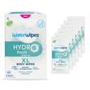 WaterWipes HydroFresh Refresh Wipes, Stay Clean & Refreshed, XL Body Cleaning Wipe, Instant Cleanliness, Odor & Sweat Removal, Ideal for Gym, Travel & Outdoor Use, 108 Count (6 Pack)