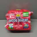 Bodhi Dog Disposable Female Dog Diapers - Super Absorbent Dog Diapers for Female Heat Cycle - Adjustable Fit Pee Wraps for Potty Training, Moisture Control & Wetness Indicator - Extra Large (20 Count)