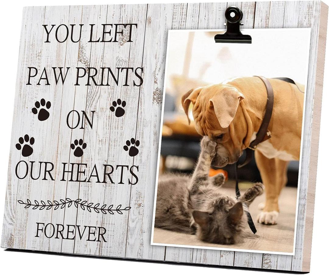 Pet Picture Frame Cat or Dog Frame 4x6 Memorial Pet Loss Picture Frame (3)