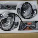 12 Pack Low Voltage Landscape Lights, 5W 3000K Soft White Aluminum LED Pathway Lights, 12V AC/DC Outdoor Landscape Lighting, IP65 Waterproof Wired Path Light with Stake for Yard Garden Walkway