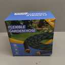 Garden Hose 100 ft, 2028 New No Kink Expandable Water Hose 100ft, 10 Function Nozzle, Leak-proof Solid Metal Fittings, 3750D Outer Fabric, Durable Collapsible Latex Core, Ultra Lightweight & Flexible