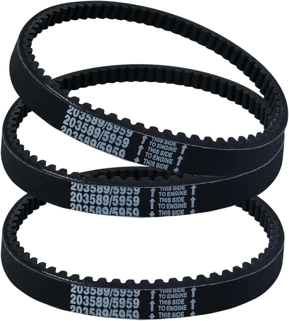 Drive Belts Compatible with 30 Series Torque Converter Go Kart Parts - Replace Manco 5959 / Comet 203589 / Murray 12-8487 Belt 3 Pack