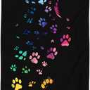 Colorful Dog Paw Oversized Sand Free Beach Towel  71"X32" Lightweight Quick Dry Microfiber Terry Towel For Travel, Swimming, Pool, And Camping, Absorbent And Compact Beach Essential For Women Men