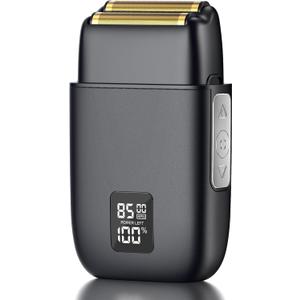 Foil Shavers for Men, Electric Razor Shaver Cordless Waterproof Wet Dry LED Display USB-C Rechargeable