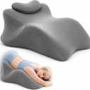 Wedge Intimacy Pillow for Couples Memory Foam Lift Pillow, Grey 27° Ergonomic Design, Spine & Hip Alignment Position Cushion, for Bed, Lounge & Relaxation, Back, Waist & Posture Support