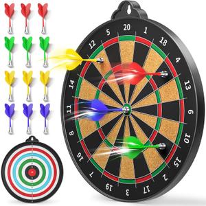 Magnetic Dart Board for Kids Indoor Outdoor Kids Games and Party Games, Christmas Birthday Gifts Toys for Boys Age 3-12