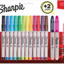 Sharpie Ultra Fine Permanent Marker Set - 12 Assorted Ultra Fine Markers plus 2 Fine Point Markers, 4 Pack