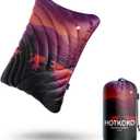 Camping Pillow, Supportive Compressible Travel Pillow, Medium Size, Lightweight Camp Pillow with Storage Bag for Camping, Hiking, Backpacking, Airplane (Night)