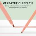 Taja 12 Pack Bible Highlighters and Pens Set No Bleed, 6 Aesthetic Pastel Highlighters and 6 Black Ink Pens for Bible Study, Journaling, School and Office Supplies