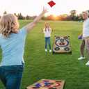 NZQXJXZ Portable Cornhole Board Set with 8 Bean Bags Corn Hole Toss Game Cornhole Games for Indoor and Outdoor Parties, Ideal for Kids, Adults, Camping Travel,Parties,Beach, Yard