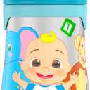 Thermos Baby 10 oz. Stainless Steel Bottle with pop-up straw, Cocomelon