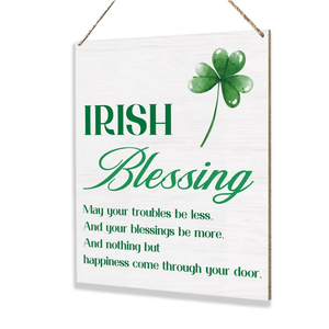 Irish Blessing St Patricks Day Decor St Patricks Day Wall Decorations St Patrick's Days Decorations for Home Office 8 x 10 Inches Pack of 5