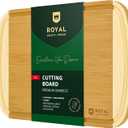 Bamboo Cutting Boards for Kitchen, Wood Chopping Boards with Juice Groove, Wooden Cutting Board for Vegetables, Fruit and Cheese | Charcuterie Serving Tray XL, 18” x 12”