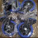 4 Inch Stem Caster Wheels Heavy Duty with Dual Locking 2200Lbs, Threaded Stem Casters 3/8" -16 x 1, Swivel Industrial Casters Set of 4, Wheels for Cart and Furniture