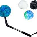 EASACE Long Handled Loofah with Sponges by Shower,Back Scrubber & Bath Sponges,Body Exfoliator Luffa on a Stick,for Elderly & Disabled, Soft Loofah for Bathing Men & Women