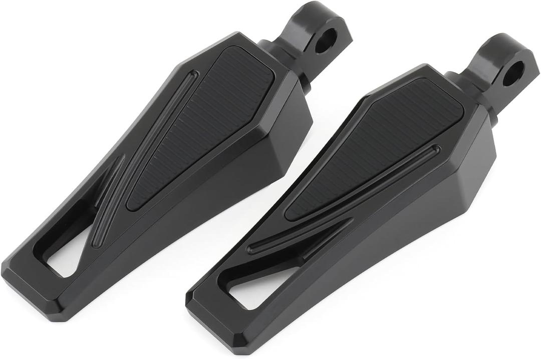 Motorcycle Foot Pegs Phantom Pegs Male Mount Footrest for Harley Dyna Fat Bob Low Rider Touring Road Glide Road King Street Glide Electra Glide Sportster XL 883 Softail Breakout Universal (Black)