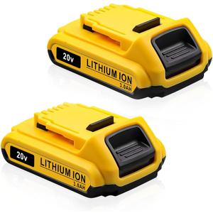 DCB203-2 3Ah 2Pack 20V Battery Replace for Dewalt 20V MAX Battery 20Volt Lithium-ion Battery DCB200 DCB201 DCB205 DCV580 DCB180 Compatible with Dewalt 20V Cordless Tools
