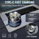 Head Shaver for Bald Men, 6D Magnetic Electric Razor for Men9000 RPM Rechargeable Trimmer with LED Display, Waterproof Wet/Dry, Type-C Charge