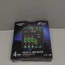 DJ Audio Mixer, DJ Mixers 4 Channel Sound Board with Bluetooth, NEW BAXS Sound Mixer Board XRL/1/4" Interface, USB/MP3 Computer Input 48V Phantom Power Stereo DJ Studio Streaming KTV Stage, Black