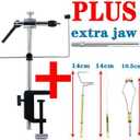 Fly Tying Vise 360 Rotary Adjustable Fly Fishing Vise Practical Fly Tying Tool with Steel Reinforced Hook Jaw Durable Handy Fly Fishing Tackle