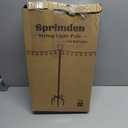 2 Pack 10FT String Light Poles for Outdoor Decor, Sturdy Light Pole with Fork, Adjustable Metal Posts for Outside Patio, Backyard, Deck, Garden, Party, Wedding