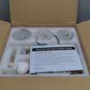 ChangM Bathroom Vanity Light Fixtures 4-Light, Brushed Gold Bathroom Light Fixture Over Mirror with Clear Glass Shade, Bathroom Wall Sconce Lamp for Living Room Porch Hallway(Not Incloud Bulb)