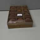 12 Pcs Velvet Christmas Balls Flocked Christmas Tree Hanging Ornaments Shatterproof Plastic Hanging Balls Decorations for Xmas Tree Party Home Holiday Decor (Brown, 3.15 inch)