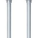 uxcell 2pcs 1.8" Steel Garage Door Rollers for 2" Garage Track, 7" Long Stem Roller Wheels, Precision Bearing 10 Balls, Silver Tone