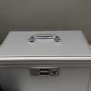 KYODOLED X-Large Medicine Lock Box, Locked Medicine Box with Key, Children Safe Medication Storage, 14.8 x 8.9 x 8.9 Inch, White