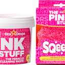 Stardrops - The Pink Stuff Miracle Cleaning Paste & SQeeZY Scrubber Sponge Bundle  All-Purpose, Non-Scratch Cleaner for Kitchens, Bathrooms, Walls, Floors, Pots, Grout, and More (0.5 Ounce (Pack of 2))