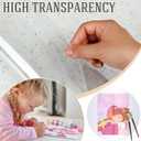 4 Pcs Clear Plastic Placemats 17 Inch Place Mat Covers Round PVC Placemat Protector for Kitchen Dinner Table Place Mats Covers Plastic Waterproof Wipeable