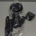 Hair Dryer with Comb | 1800W Blow Dryer with Diffuser for Curly Hair | Plasma Ionic Hairdryer for Frizz Control | Foldable & Protable Design for Travel | 6.5 ft ALCI Cord (Black)