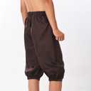 BLESSUME Retro Colonial Pants Renaissance Mens Knicker Pants Breeches (Brown, M)