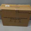 Weatherproof Heated Cat House for Outdoor in Winter, Heated Cat Bed Kitty Shelter with Cat Heating Pad, Insulated & Safe Escape Door, Warm Home for Outside Stray Cat (13"x16"x14", Green)