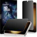 2 Pack 4 Way 360  Matte Privacy Screen Protector for Samsung Galaxy S23 Plus 6.6 Inch [Not Glass], Anti-Scratch, Anti-Glare, Support Fingerprint Unlock