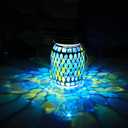 Mosaic Lights Solar Outdoor Hanging Lanterns, Garden Decor Christmas Gifts for Women Mom Grandma Halloween Decor Lights, Outdoor Waterproof Lights, Garden,Patio,Pathway & Yard Décor