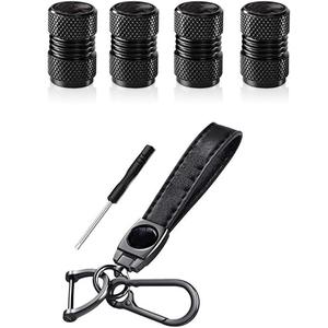 Car Tire Valve Caps&Car Key Chain for M 3 5 7 X1 X3 M3 M5 X1 X5 X6 X7 Series Accessories,Leather Car Keychain Keyring/4pc Car Tire Dust Cap Combo,Car Key Chain&Valve Caps Replacement