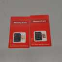 2 Pack TF Card 128GB with Adapter, High Speed Memory Card, UHS-I C10 A1 Memory TF Card for Tablet/Mobile Phone/Camera/Car Audio/Game Console (TF162 Red Gold 128GB)