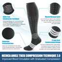 NEENCA Compression Socks for Women&Men, 20-30mmHg Knee-High Graduated Socks for All Day, Better Blood Flow, Swelling