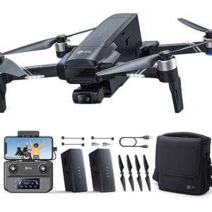 Holy Stone HS600D Drone with 8K Camera for Adults, 3-Axis Gimbal, 4K/ 30fps Video, 48MP Image, 80-Min Flight Time with 2 Batteries, 20000ft FPV Transmission Professional Drone, Auto Return, Beginner Mode