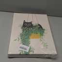 Boho Black Cat Botanical Canvas Wall Art Funny Cute Animal Picture ...