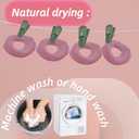 6 Pack CPAP Mask Liners Compatible with Large Size CPAP Full Face Mask,Comfort Reusable Cushion Covers,Absorbs Facial Oils and Moisture Improve The Comfort of Wearing (Pink)